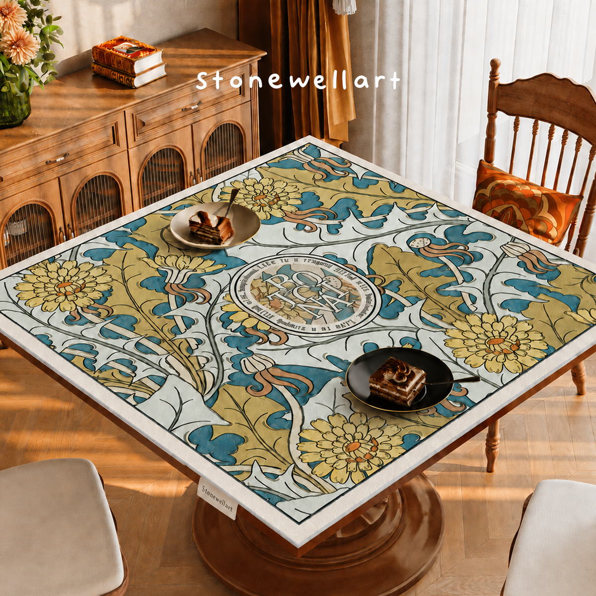 Vivienne Square Luxe Leather Mat